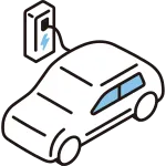 Evself Driving Car SVG Icon